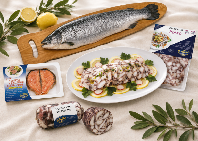 Carpaccio di Polpo e Salmone al vapore in Bellavista