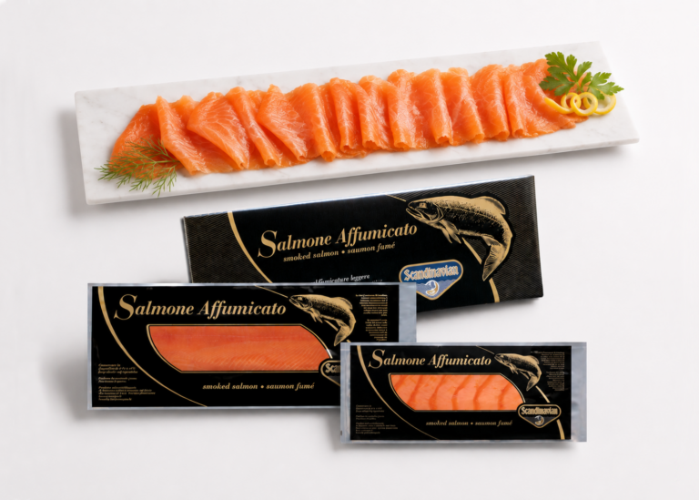Salmone allevato in Norvegia affumicato