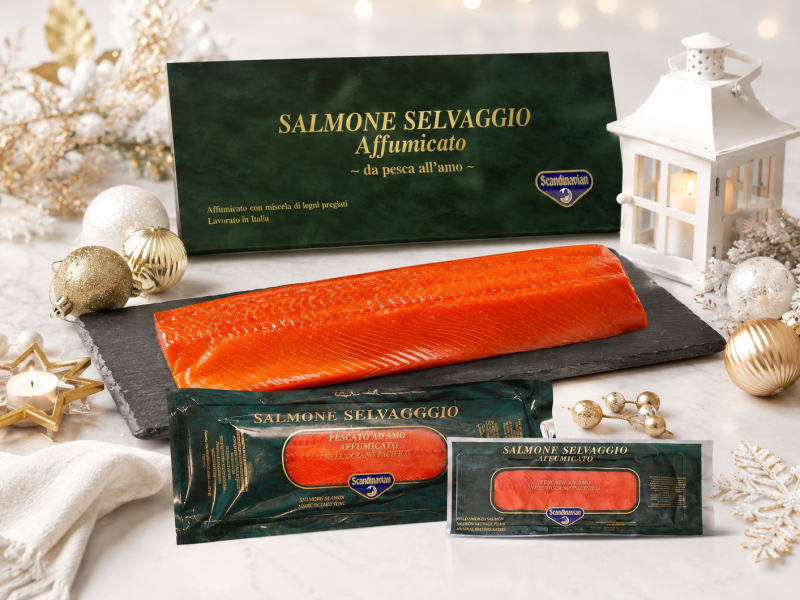 Salmone Selvaggio del Pacifico affumicato, in confezione regalo