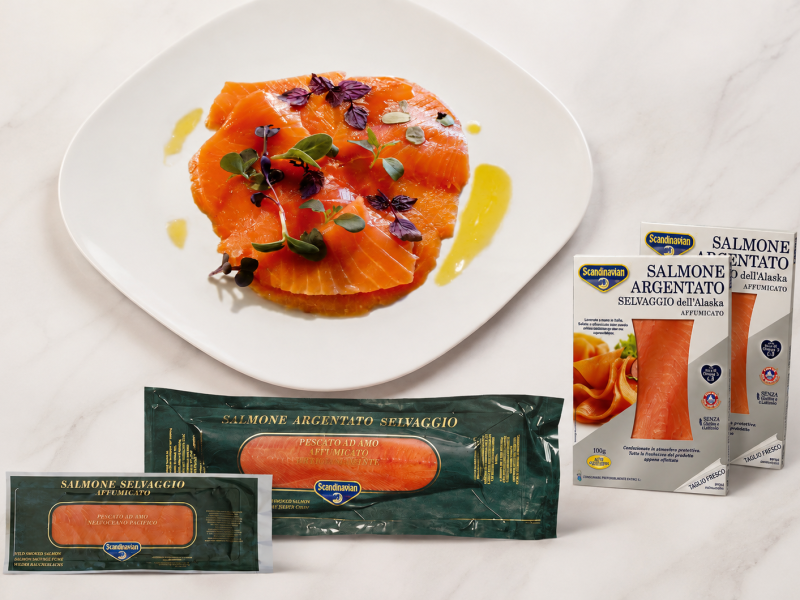Salmone Argentato (Coho) affumicato